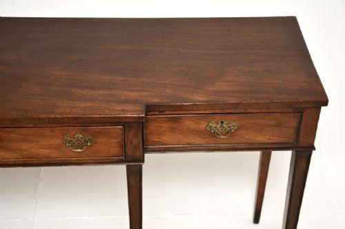 LARGE ANTIQUE GEORGIAN PERIOD MAHOGANY CONSOLE TABLE - ADDITIONAL PHOTO 6