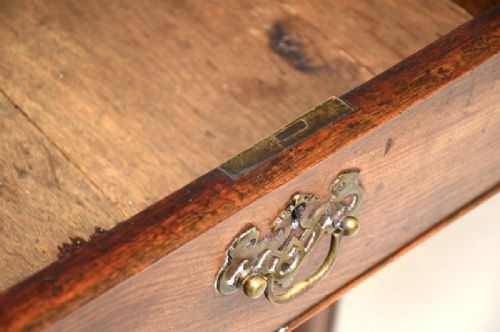 LARGE ANTIQUE GEORGIAN PERIOD MAHOGANY CONSOLE TABLE - ADDITIONAL PHOTO 8
