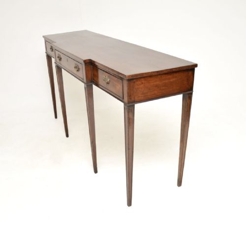 LARGE ANTIQUE GEORGIAN PERIOD MAHOGANY CONSOLE TABLE - ADDITIONAL PHOTO 10