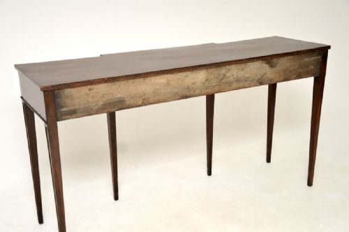 LARGE ANTIQUE GEORGIAN PERIOD MAHOGANY CONSOLE TABLE - ADDITIONAL PHOTO 11