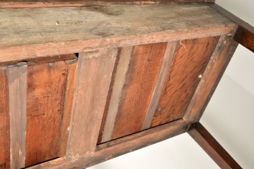 LARGE ANTIQUE GEORGIAN PERIOD MAHOGANY CONSOLE TABLE - ADDITIONAL PHOTO 12