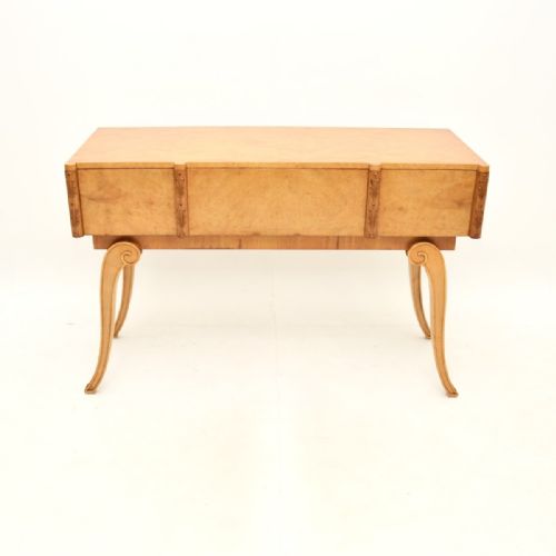 fig 1. Art Deco Burr Walnut Console Table by Hille