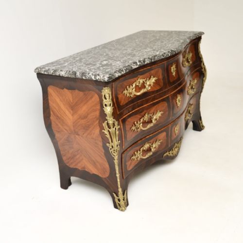 ANTIQUE FRENCH LOUIS XV MARBLE TOP COMMODE BY JACQUES BIRCKL - ADDITIONAL PHOTO 17