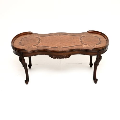ANTIQUE FRENCH INLAID MARQUETRY COFFEE TABLE - ADDITIONAL PHOTO 2