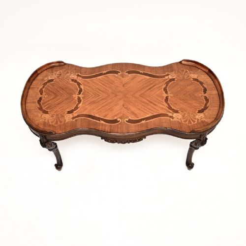 ANTIQUE FRENCH INLAID MARQUETRY COFFEE TABLE - ADDITIONAL PHOTO 3