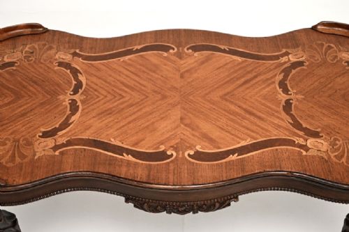 ANTIQUE FRENCH INLAID MARQUETRY COFFEE TABLE - ADDITIONAL PHOTO 6