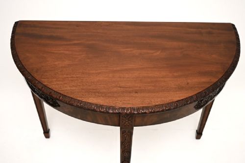 fig 1. Antique Carved Mahogany Console Table