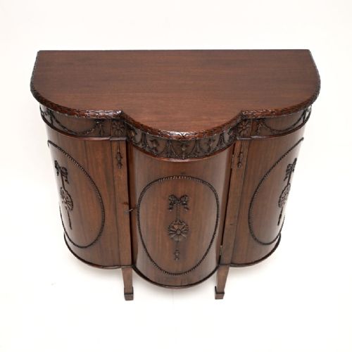 ANTIQUE GEORGIAN ADAM STYLE MAHOGANY CABINET - ADDITIONAL PHOTO 3