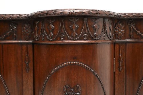 ANTIQUE GEORGIAN ADAM STYLE MAHOGANY CABINET - ADDITIONAL PHOTO 4