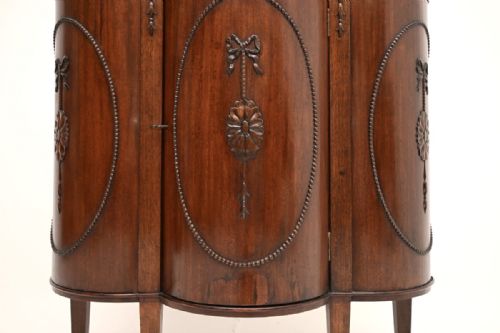 ANTIQUE GEORGIAN ADAM STYLE MAHOGANY CABINET - ADDITIONAL PHOTO 6