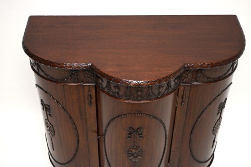 ANTIQUE GEORGIAN ADAM STYLE MAHOGANY CABINET - ADDITIONAL PHOTO 7