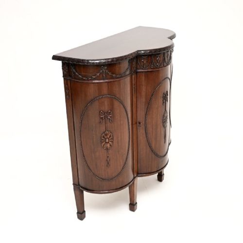 ANTIQUE GEORGIAN ADAM STYLE MAHOGANY CABINET - ADDITIONAL PHOTO 10