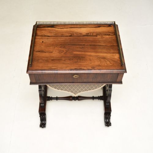 ANTIQUE VICTORIAN ROSEWOOD SIDE TABLE - ADDITIONAL PHOTO 3