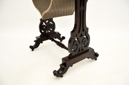 ANTIQUE VICTORIAN ROSEWOOD SIDE TABLE - ADDITIONAL PHOTO 9