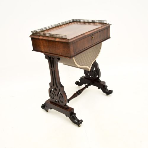 ANTIQUE VICTORIAN ROSEWOOD SIDE TABLE - ADDITIONAL PHOTO 10