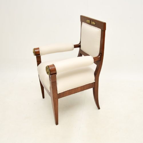 ANTIQUE REGENCY PERIOD MAHOGANY ARMCHAIR - ADDITIONAL PHOTO 2