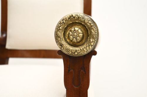 ANTIQUE REGENCY PERIOD MAHOGANY ARMCHAIR - ADDITIONAL PHOTO 6