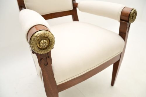 ANTIQUE REGENCY PERIOD MAHOGANY ARMCHAIR - ADDITIONAL PHOTO 7