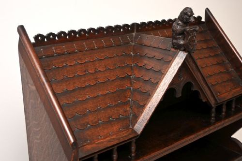 ANTIQUE AESTHETIC MOVEMENT CABINET BY JOHN MOYR SMITH - ADDITIONAL PHOTO 12