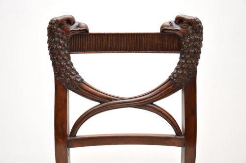 fig 2. Pair of Antique Biedermeier Mahogany Side Chairs
