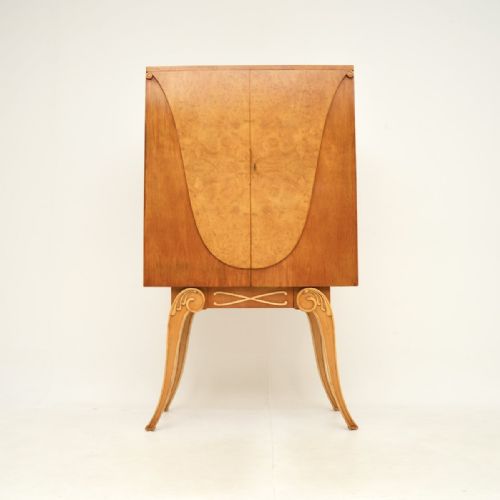 ART DECO BURR WALNUT COCKTAIL CABINET BY HILLE - ADDITIONAL PHOTO 2