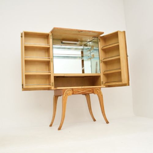 ART DECO BURR WALNUT COCKTAIL CABINET BY HILLE - ADDITIONAL PHOTO 3