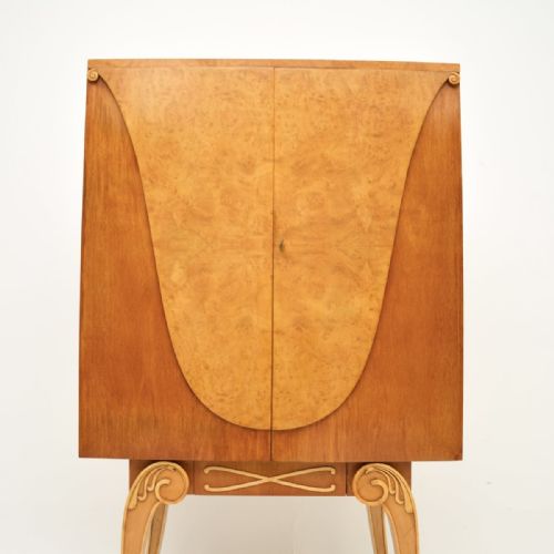 ART DECO BURR WALNUT COCKTAIL CABINET BY HILLE - ADDITIONAL PHOTO 4