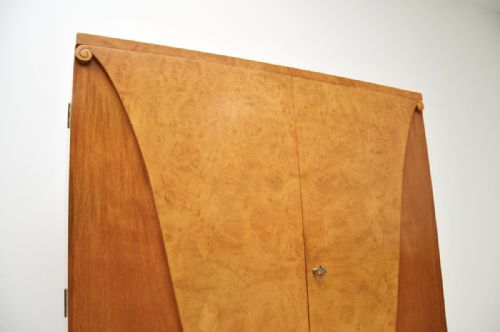 ART DECO BURR WALNUT COCKTAIL CABINET BY HILLE - ADDITIONAL PHOTO 6
