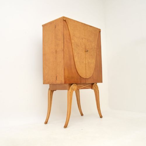 ART DECO BURR WALNUT COCKTAIL CABINET BY HILLE - ADDITIONAL PHOTO 7