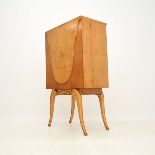 ART DECO BURR WALNUT COCKTAIL CABINET BY HILLE - ADDITIONAL PHOTO 9
