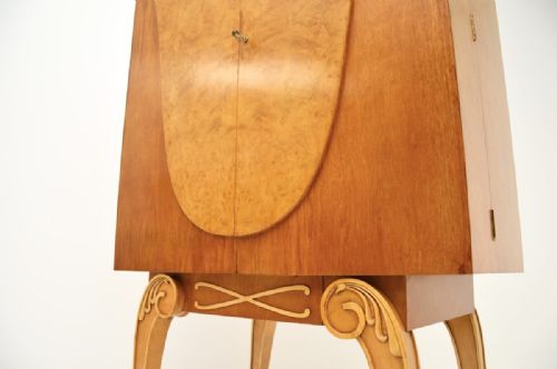 ART DECO BURR WALNUT COCKTAIL CABINET BY HILLE - ADDITIONAL PHOTO 10