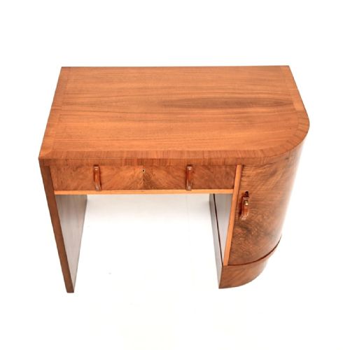 ART DECO FIGURED WALNUT DESK - ADDITIONAL PHOTO 5