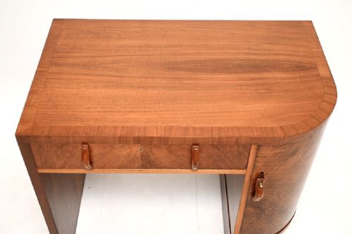 ART DECO FIGURED WALNUT DESK - ADDITIONAL PHOTO 11