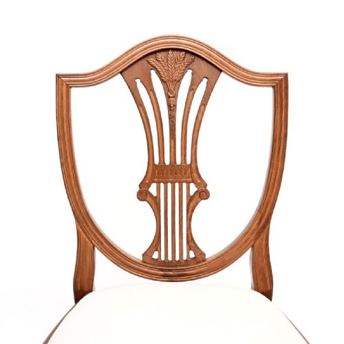 SET OF EIGHT ANTIQUE SHERATON STYLE SHIELD BACK DINING CHAIRS - ADDITIONAL PHOTO 6