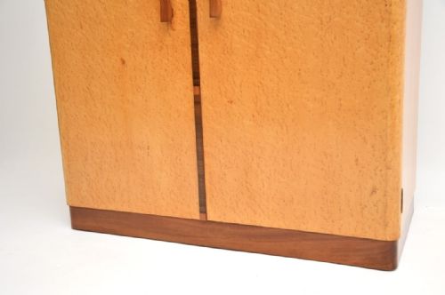 ART DECO BIRDS EYE MAPLE AND WALNUT COMPACTUM WARDROBE - ADDITIONAL PHOTO 7
