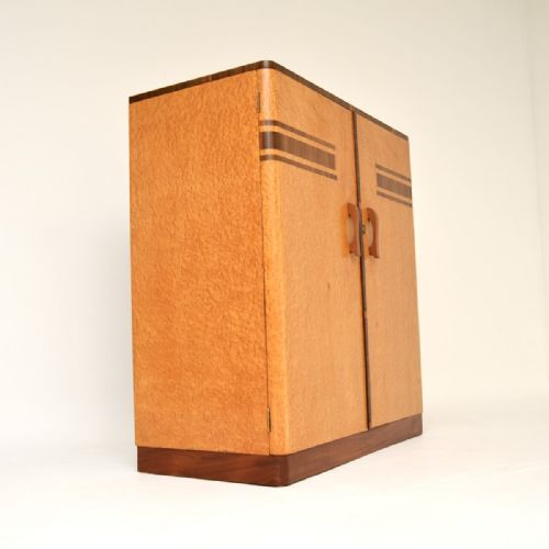 ART DECO BIRDS EYE MAPLE AND WALNUT COMPACTUM WARDROBE - ADDITIONAL PHOTO 9