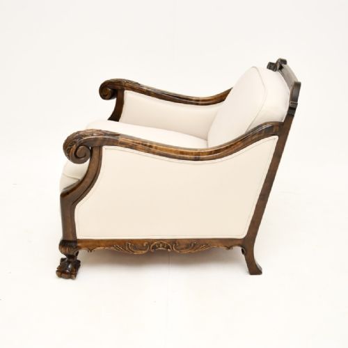 PAIR OF ANTIQUE SWEDISH ARMCHAIRS IN SATIN BIRCH - ADDITIONAL PHOTO 3