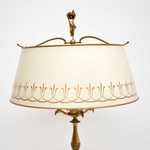 ANTIQUE FRENCH NEOCLASSICAL TOLE FLOOR LAMP - ADDITIONAL PHOTO 2