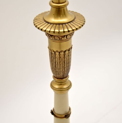 ANTIQUE FRENCH NEOCLASSICAL TOLE FLOOR LAMP - ADDITIONAL PHOTO 9