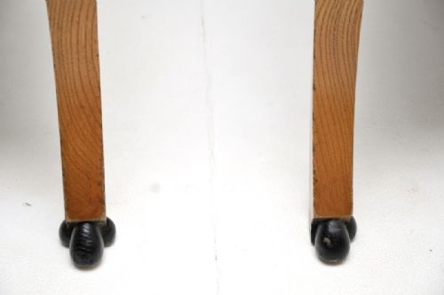PAIR OF ANTIQUE SWEDISH NEOCLASSICAL SOLID ELM ARMCHAIRS - ADDITIONAL PHOTO 9