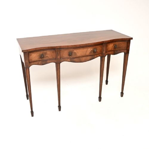 Antique Georgian Style Inlaid Mahogany Console Table
