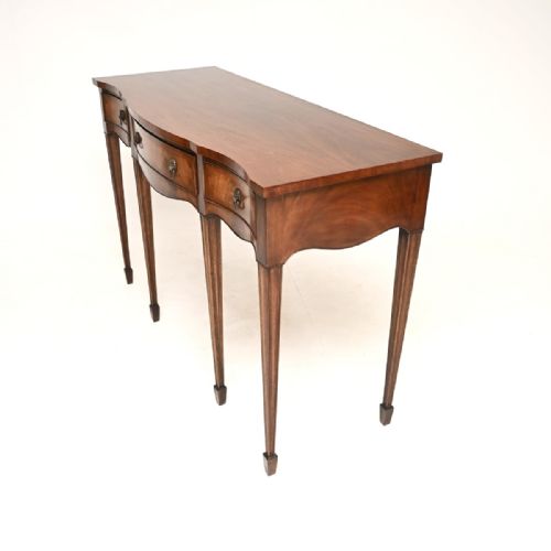 fig 1. Antique Georgian Style Inlaid Mahogany Console Table