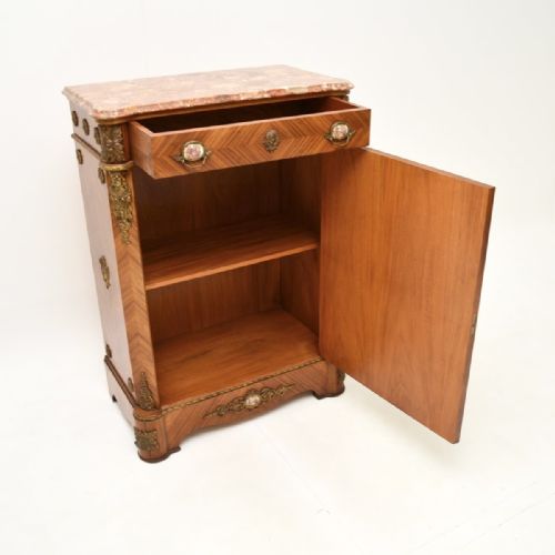 ANTIQUE FRENCH MARBLE TOP CABINET - ADDITIONAL PHOTO 8