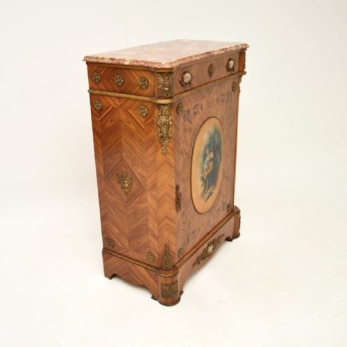 ANTIQUE FRENCH MARBLE TOP CABINET - ADDITIONAL PHOTO 9