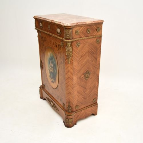 ANTIQUE FRENCH MARBLE TOP CABINET - ADDITIONAL PHOTO 10