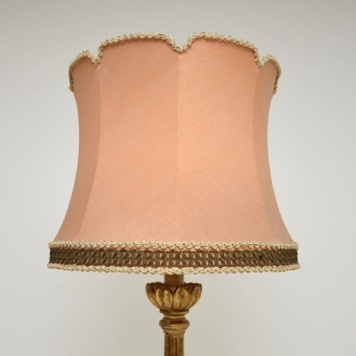 ANTIQUE VICTORIAN GILT WOOD FLOOR LAMP - ADDITIONAL PHOTO 5