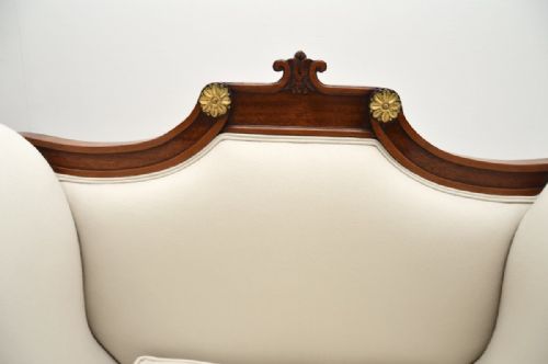 PAIR OF LARGE ANTIQUE REGENCY STYLE MAHOGANY ARMCHAIRS - ADDITIONAL PHOTO 11