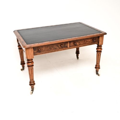Antique Victorian Burr Walnut Writing Table