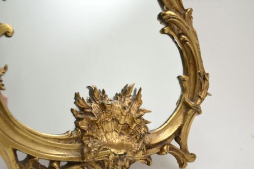ANTIQUE FRENCH GILT BRONZE MIRROR - ADDITIONAL PHOTO 2
