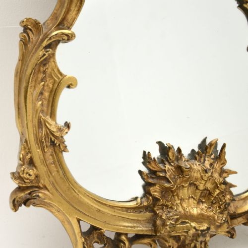ANTIQUE FRENCH GILT BRONZE MIRROR - ADDITIONAL PHOTO 3